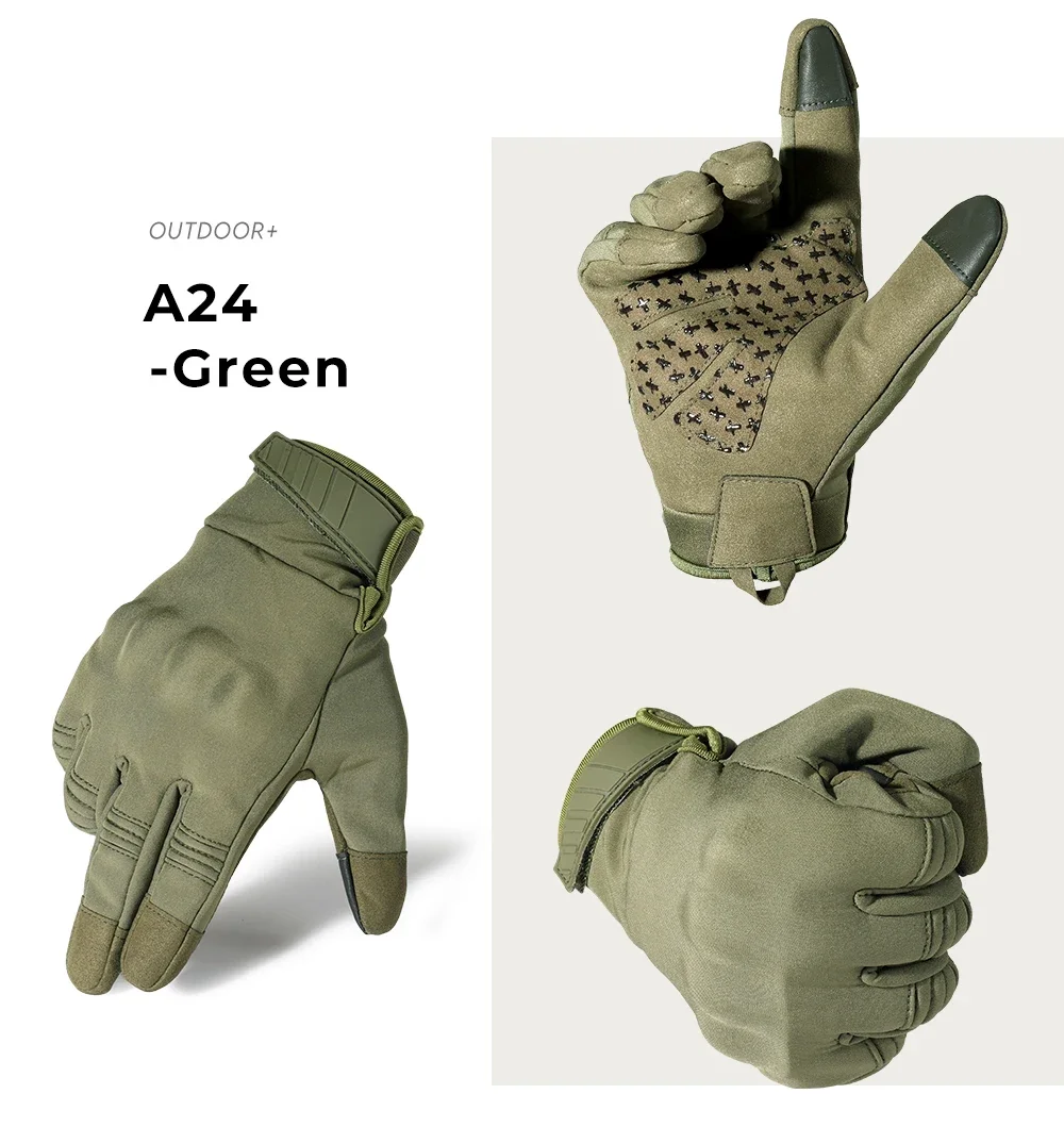 Winter Warme Motorrad Vollfinger Handschuhe Touchscreen Motorrad Motocross Radfahren Reiten MTB Winddicht Nicht-slip Schutz Getriebe – Detail 18