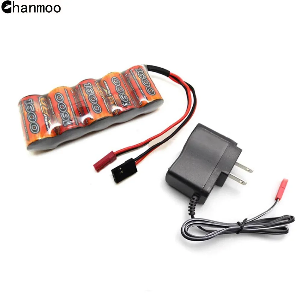 RC VB Power 1600mAh 6V 2/3A NI-MH Rechargeable Battery Trapezoidal Gasoline Receiver Battery Pack Charging Batterise Parts