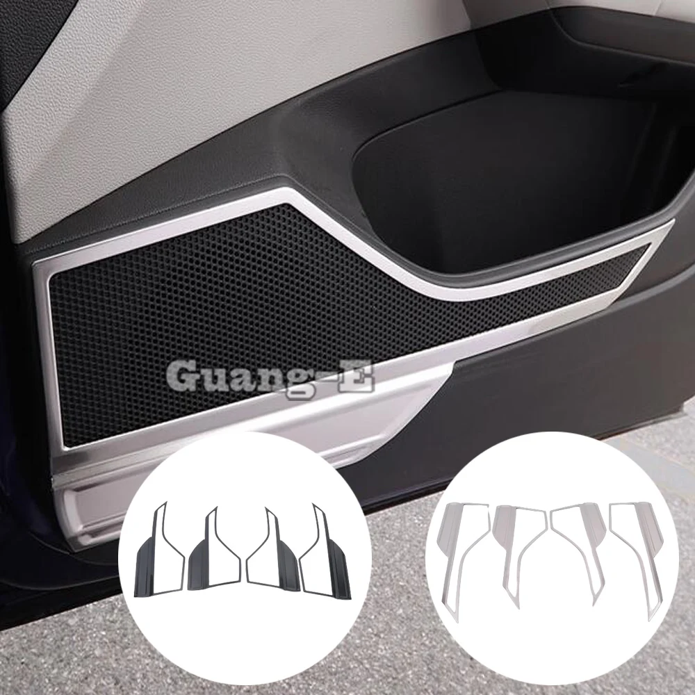 Stainless Steel Frame Detector Inside Door Audio Speak Sound Ring Trim For Volkswagen VW T-cross Tcross 2019 2020 2021 2022 2023