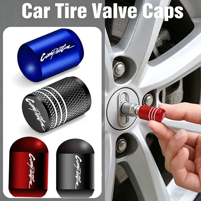 4PCS Metal Car Wheel Rim Anti-dust Air Valve Caps for Mitsubishi Competition ASX Colt Eclipse Cross Galant L200 LANCER Outlander