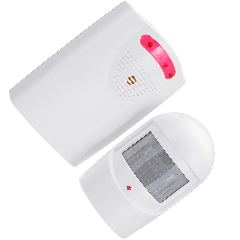 2PCS/Set Wireless Driveway Alarm Alert System Home Security Garage Shed Mailbox Fence Post PIR Motion Sensor