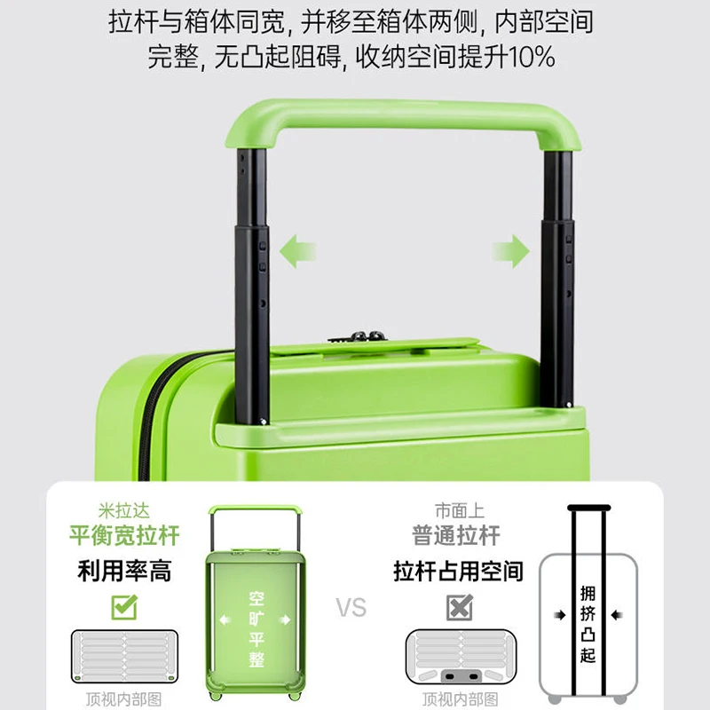 Breites Trolley gepäck weiblich 20 "Boarding Travel 24 männliches Universal rad Studenten wagen mit großer Kapazität 26