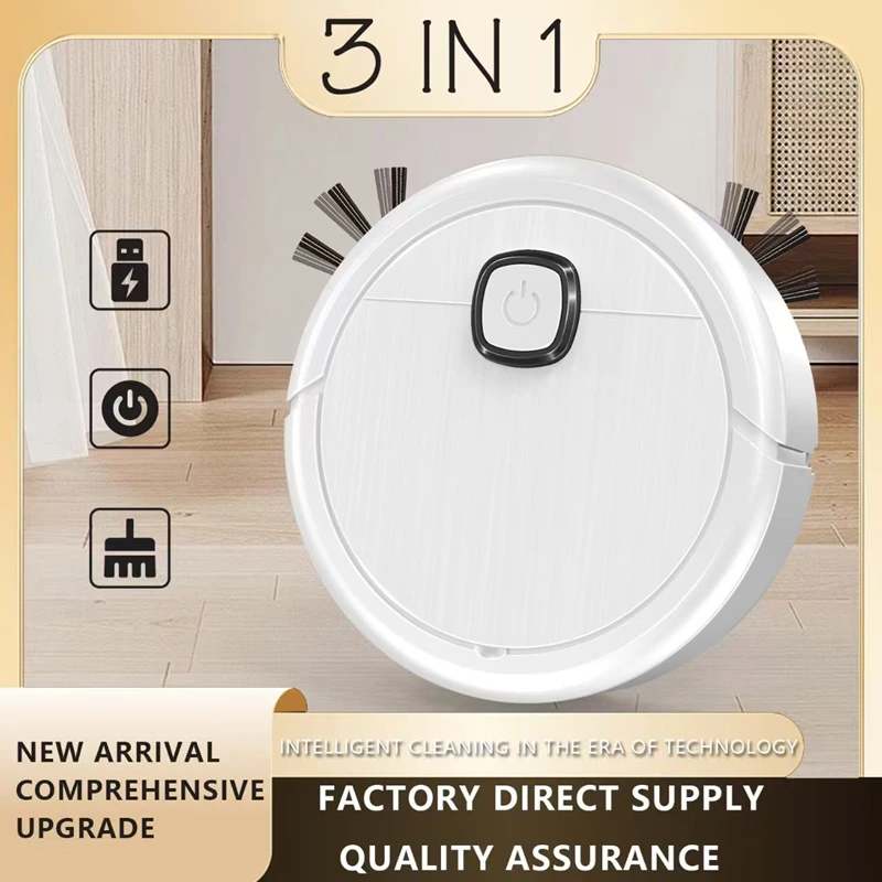 3-in-1 Automatic Sweeping Robot Vacuum Mop Household Lazy Intelligent Auto Boost  Cleaner Thin Design Sweeping Machine 2026