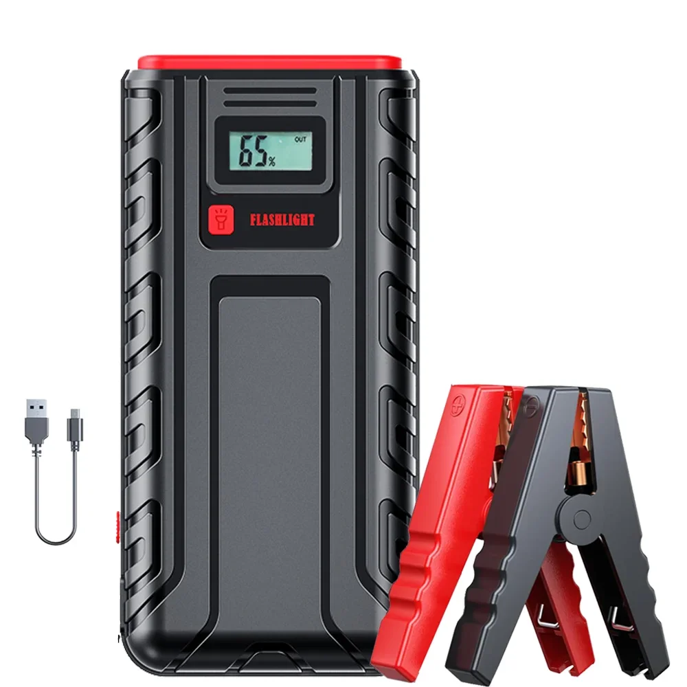 

12V Car Jump Starter 2000A 1600A 1200A 1000A Battery Power Bank Emergency Engine Booster Starting Device Portable Car Charger