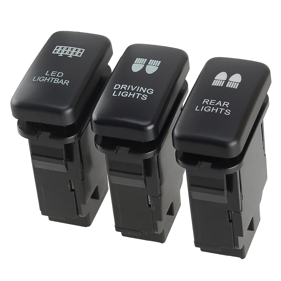 

Новинка, 3 шт., синяя кнопка с подсветкой, светодиодная панель, задний фонарь дальнего света, подходит для Toyota RAV4 4Runner FJ Cruiser Prado