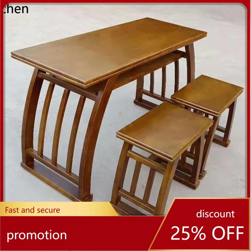 YFY solid wood elm double Sinology table piano table painting case calligraphy copy saddle table