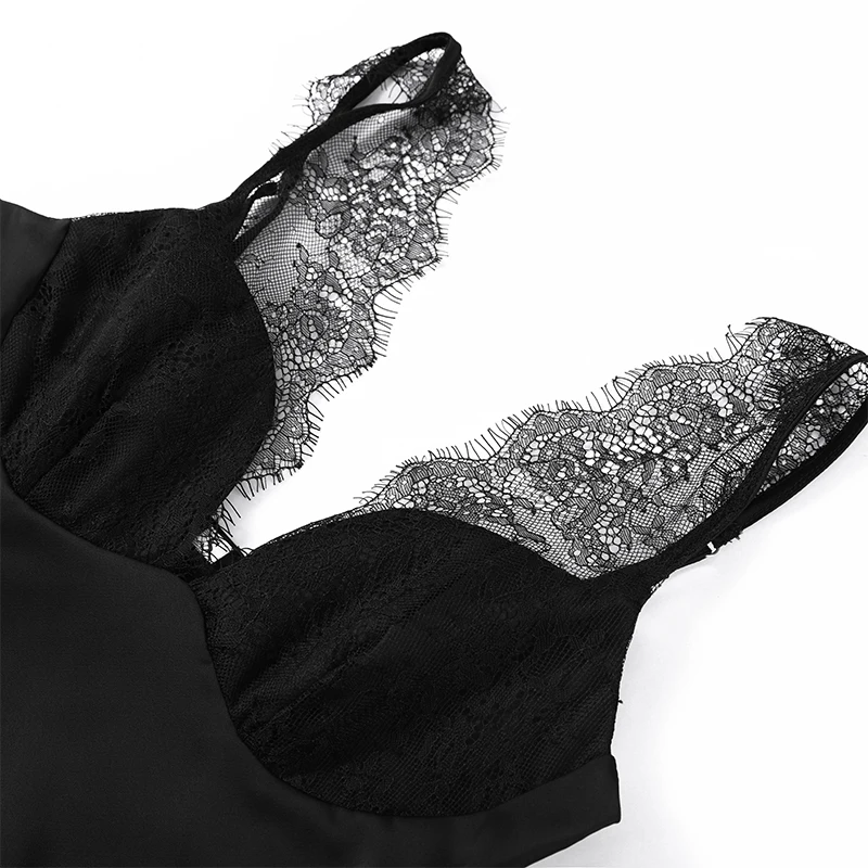 قمصان نسائية مثيرة مرقعة من الدانتيل مشد بدون أكمام وظهر مكشوف ورقبة على شكل حرف v دبابات ضيقة وكاميس موضة 2025 قطع علوية للسهرة للسيدات