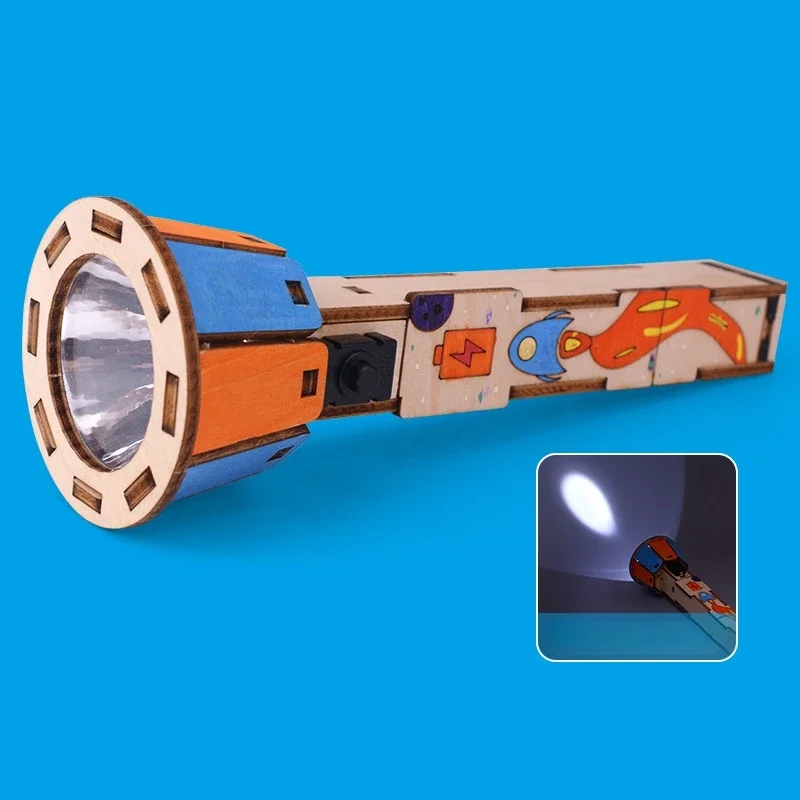 

DIY Torch Set Handmade Assembled Electricity Physics Science Experiment Science Education Toys