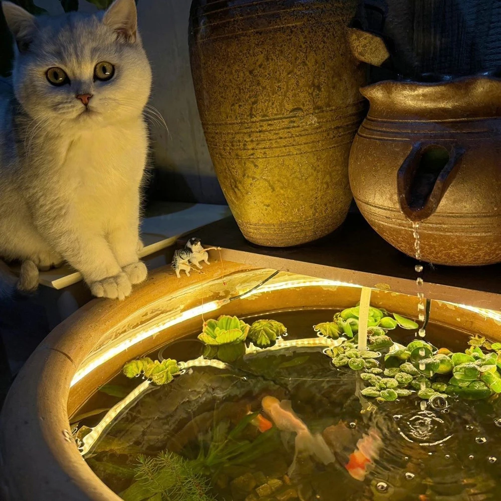 DC5V IP68 Waterproof COB Led Strip Light Wifi Bluetooth Sensor 11key Remeote USB Kit 320 LEDs Flex Tape Silicone Tube Lamp White