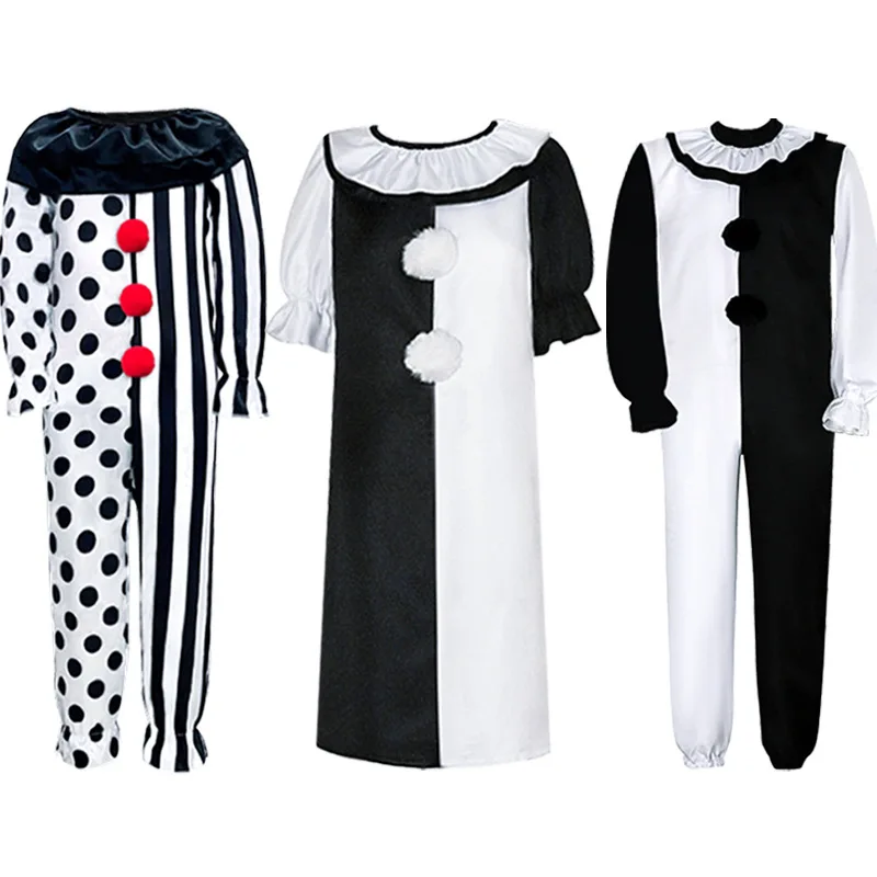 أزياء الهالوين للمهرج والروح التأثيرية لفيلم الرعب أداء المسرح ملابس نسائية تقليدية للمسرح العرقي...