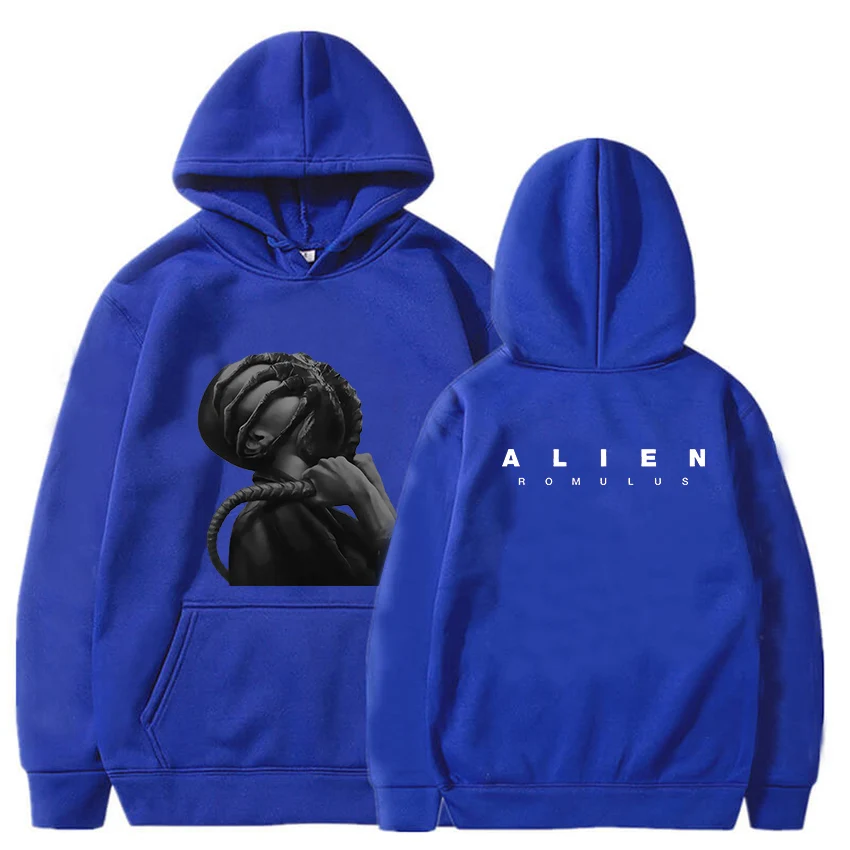 Alien Romulus Movie Hoodies For Autumn Winter Fleece Sweatshirt Gothic Hooded Clothing Vintage Graphic Printing Hooded Pullovers