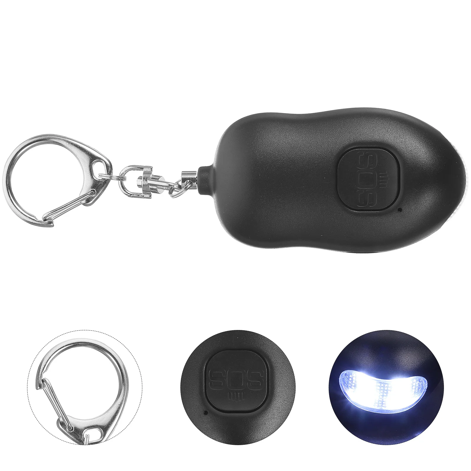 

1Pcs Personal Emergency Alarm 130db Loud Sound Safety Alarm Small LED Flashlight for Women Security Device
