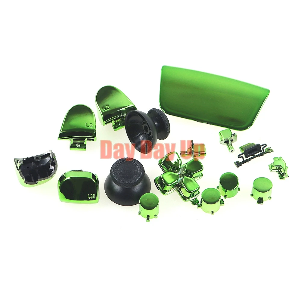 غطاء غلاف بمفتاح من الكروم لـ PS5 ، عصا تحكم زر V3 ، مقبض V3.0 ، كروم ، ABXY ، L1 ، L2 ، R1 ، R2 ، R2 ، مجموعة واحدة ، مجموعة واحدة