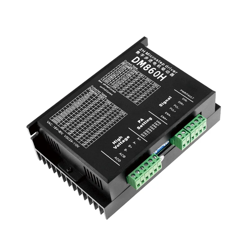 DM860H Nema23 Nema34 Stepper Motor Driver 128 Segments 7.2A DC24-110V AC18-80V For 57/86 Motor CNC Controller For 3D Printer