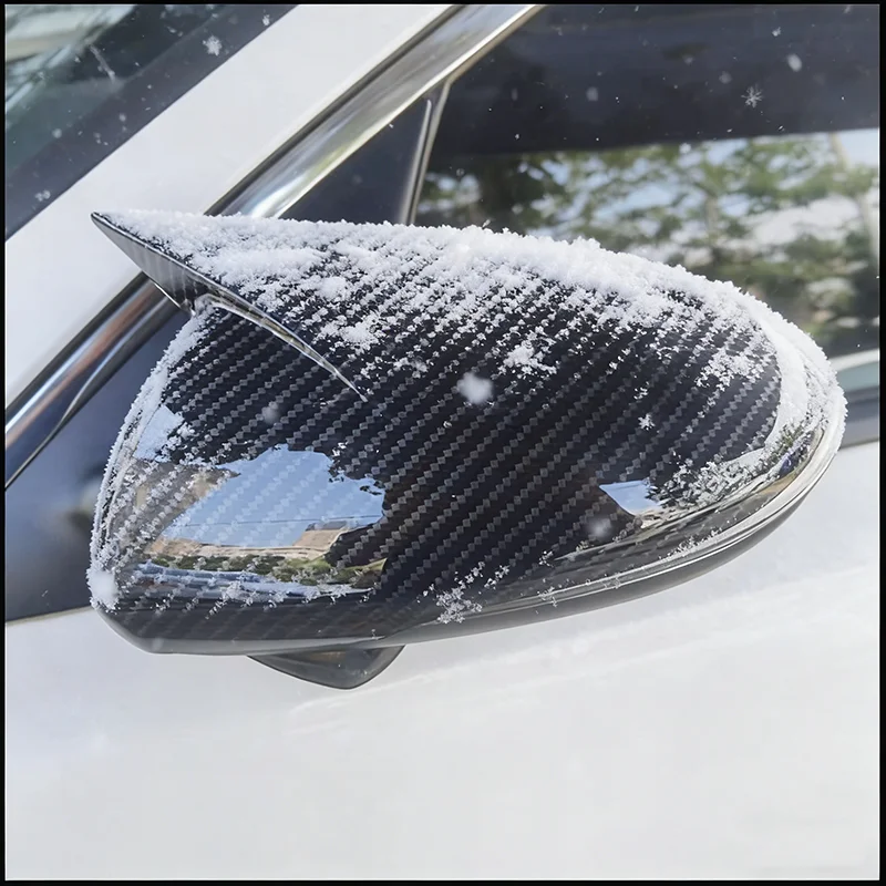 

Car Styling For Optima 2016-2019 Rearview Mirror Cover Sticker Trim With Horn Decorative Auto Parts Accessories