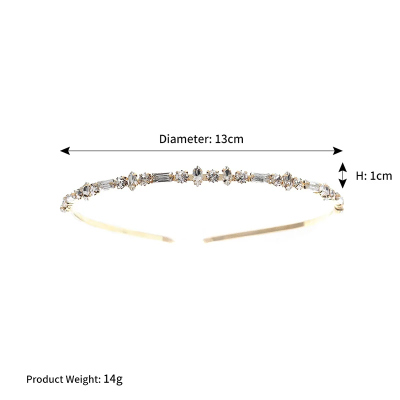 Miallo Fashion Crystal Headbands for Women Hair Accessories Hairbands Rhinestone Wedding Bridal Hair Jewelry Headpiece Gift