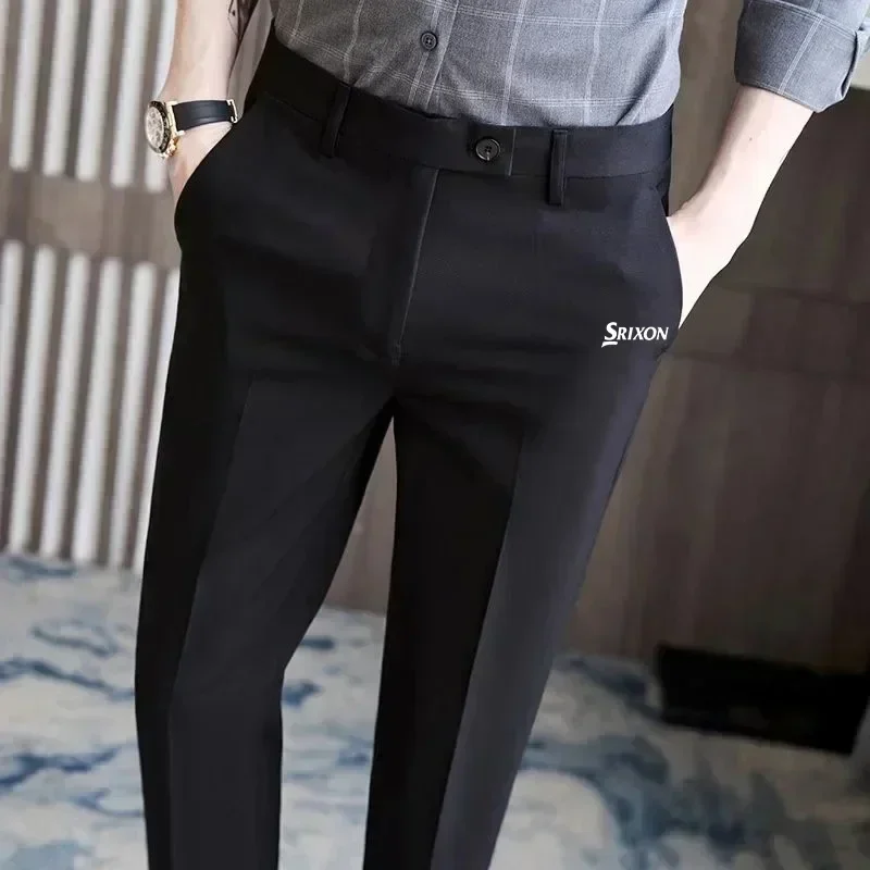 Golf Trousers Men's Slim-fit Dapdown Casual Pants Men's Korean-style Slim-fit Stretch Slim-fit Golf Sports Pants