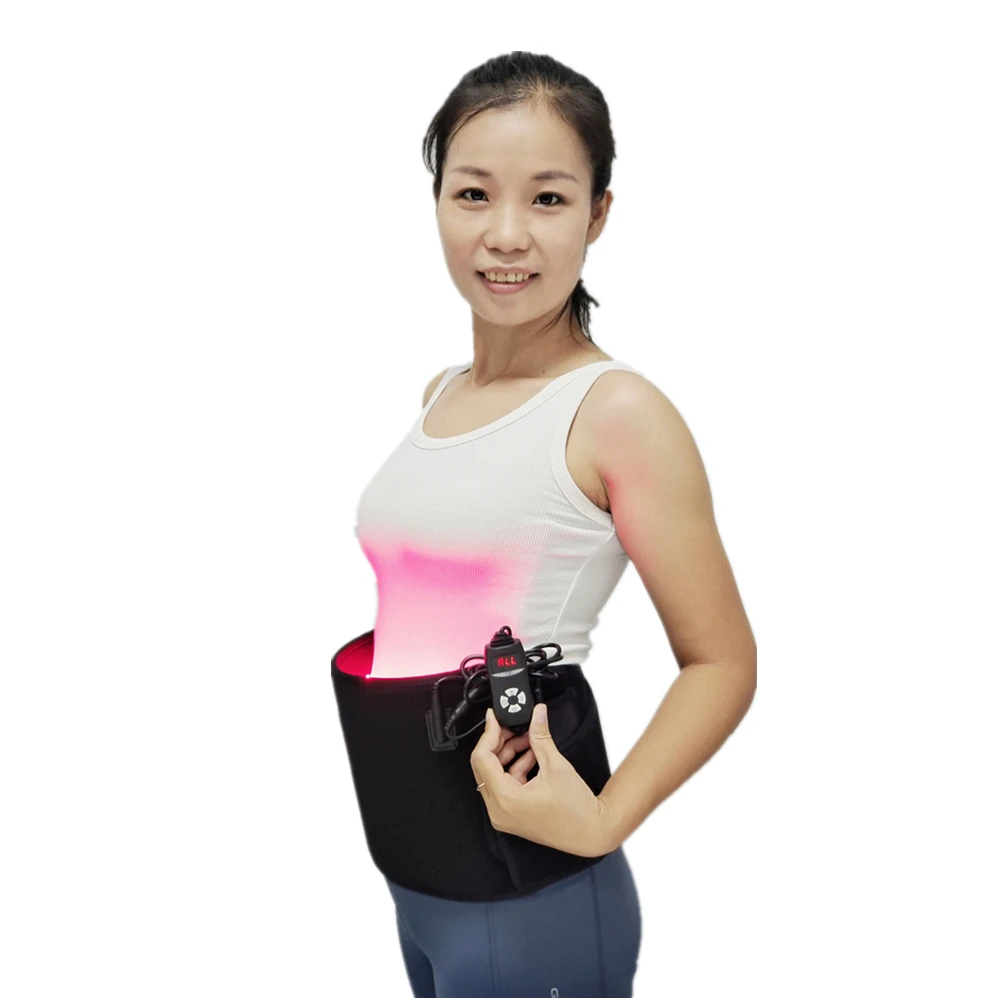 Back Sport Recovery Belt 20*130cm Light Treatment Heating Pad Wrist Back Pain Relief Red Infrared Light Therapy Pad Wrap