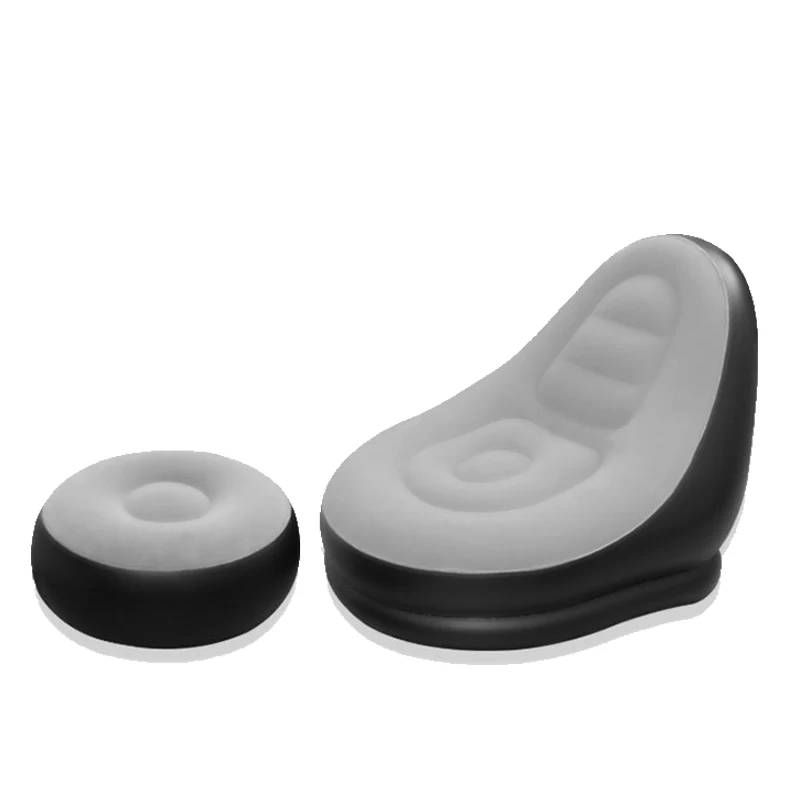 Fashion Inflatable Leisure Bean Bag Sofa Lazy Sofa Set Outdoor Foldable Recliner Bed Fluffy Seat Tatami Footstool Bedroom Chair