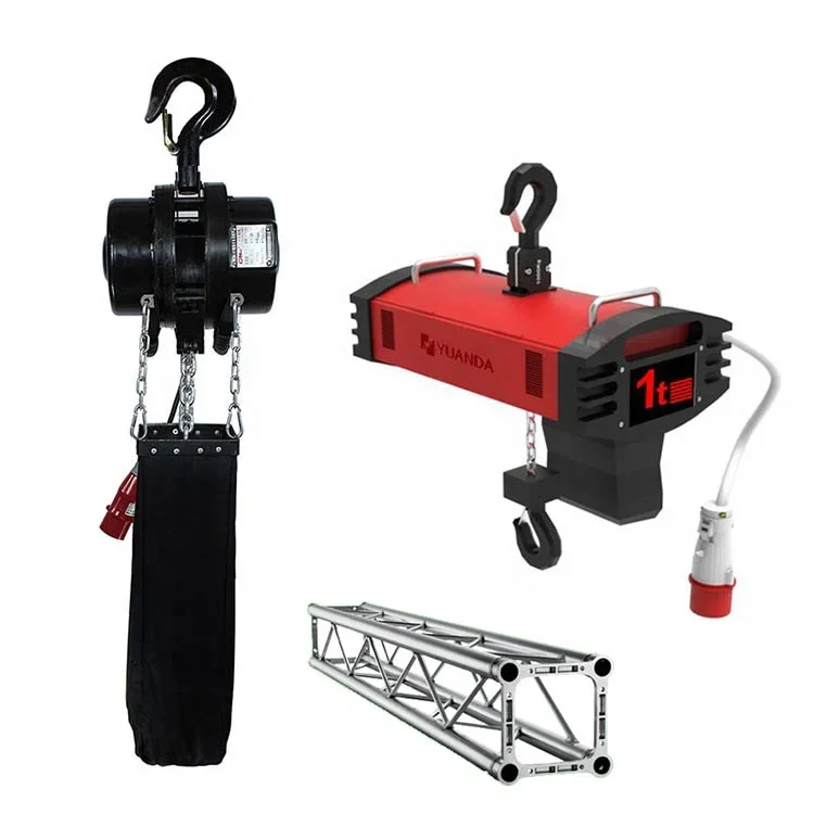 

China theater stage truss electric motor chain winch lift hoist system