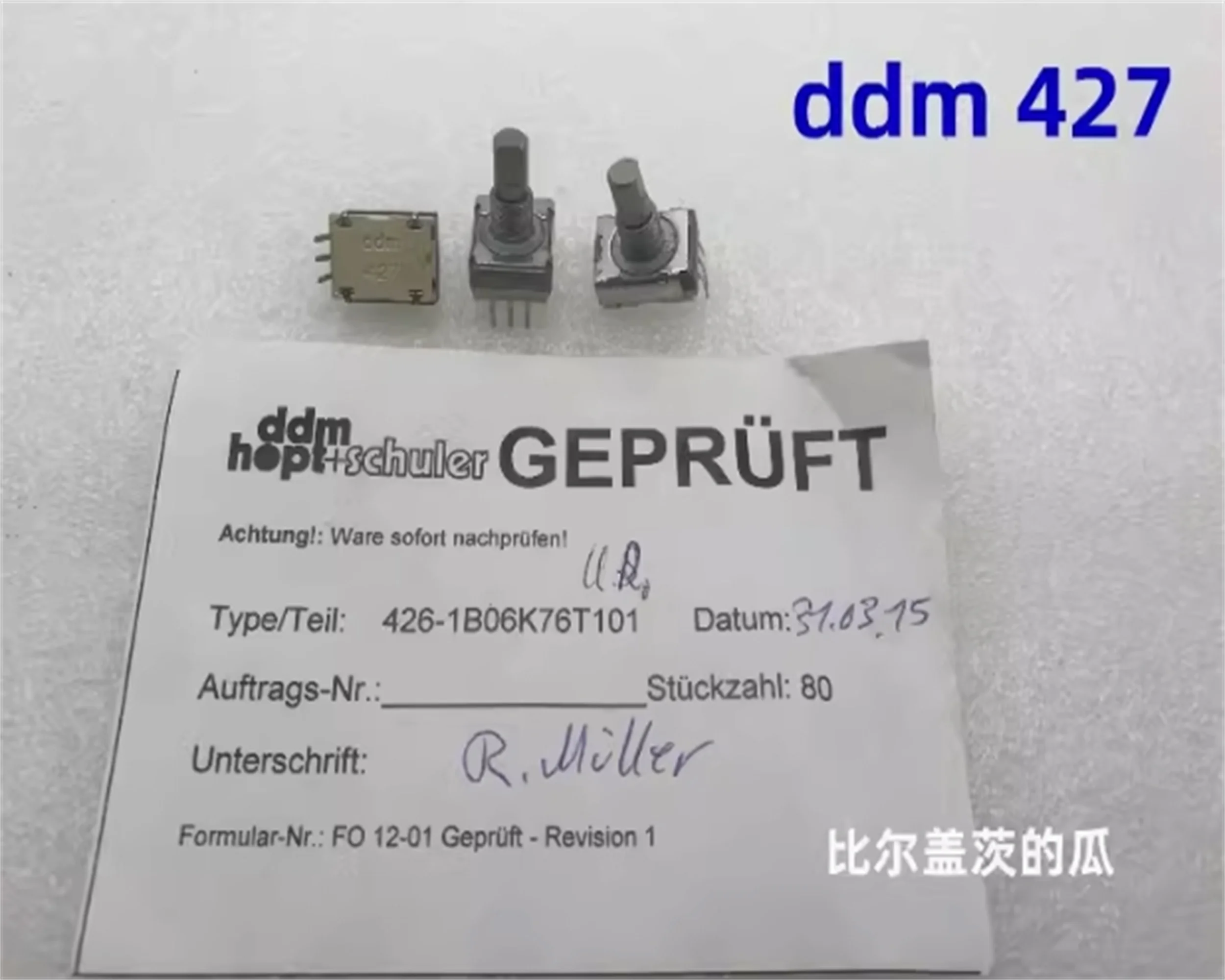 1 PCS German ddm427 encoder 426-1B06K76T101 without belt press switch 16 positioning shaft length 14mm