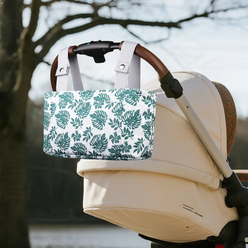 Portable Bottle and Cup Storage Bag Multifunctional Large Capacity Baby Stroller Storage Hanging Bag Baby Stroller Hanging Bag