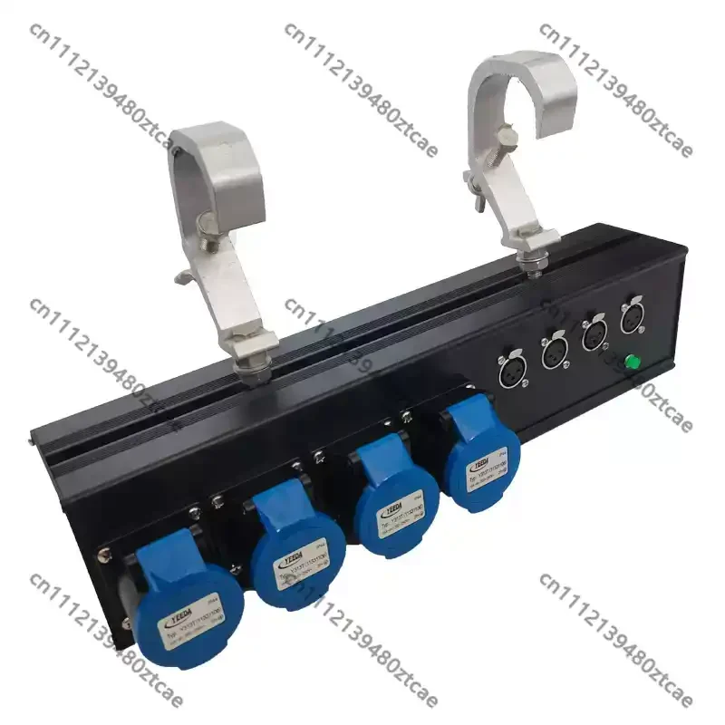 512 Signal Bakelite Socket Rack Power Splitter Box For Theater Stage Lighting Audio Large Screen