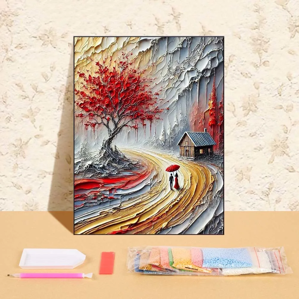 

Diamond Painting Colorful Paint Landscape Art Picture Full Rhinestones Diamond Mosaic 2025 New Embroidery Living Room Wall Decor