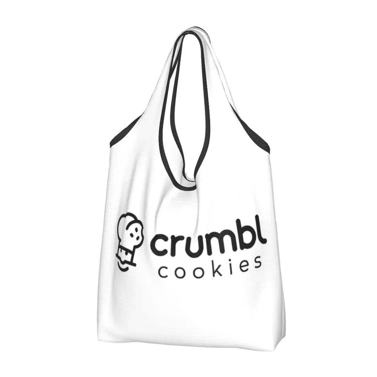 

Портативная сумка-тоут с печеньем Crumbl, многоразовая сумка для покупок, продуктовая сумка на плечо