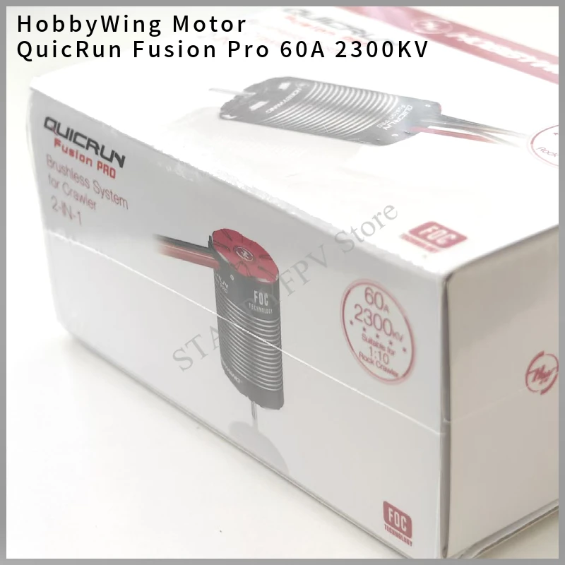 

HobbyWing QuicRun Fusion Pro 540 2300KV Brushless Sensory Motor Built In 60A ESC 2 in 1 for RC 1/10 Climbing Car Motor Parts
