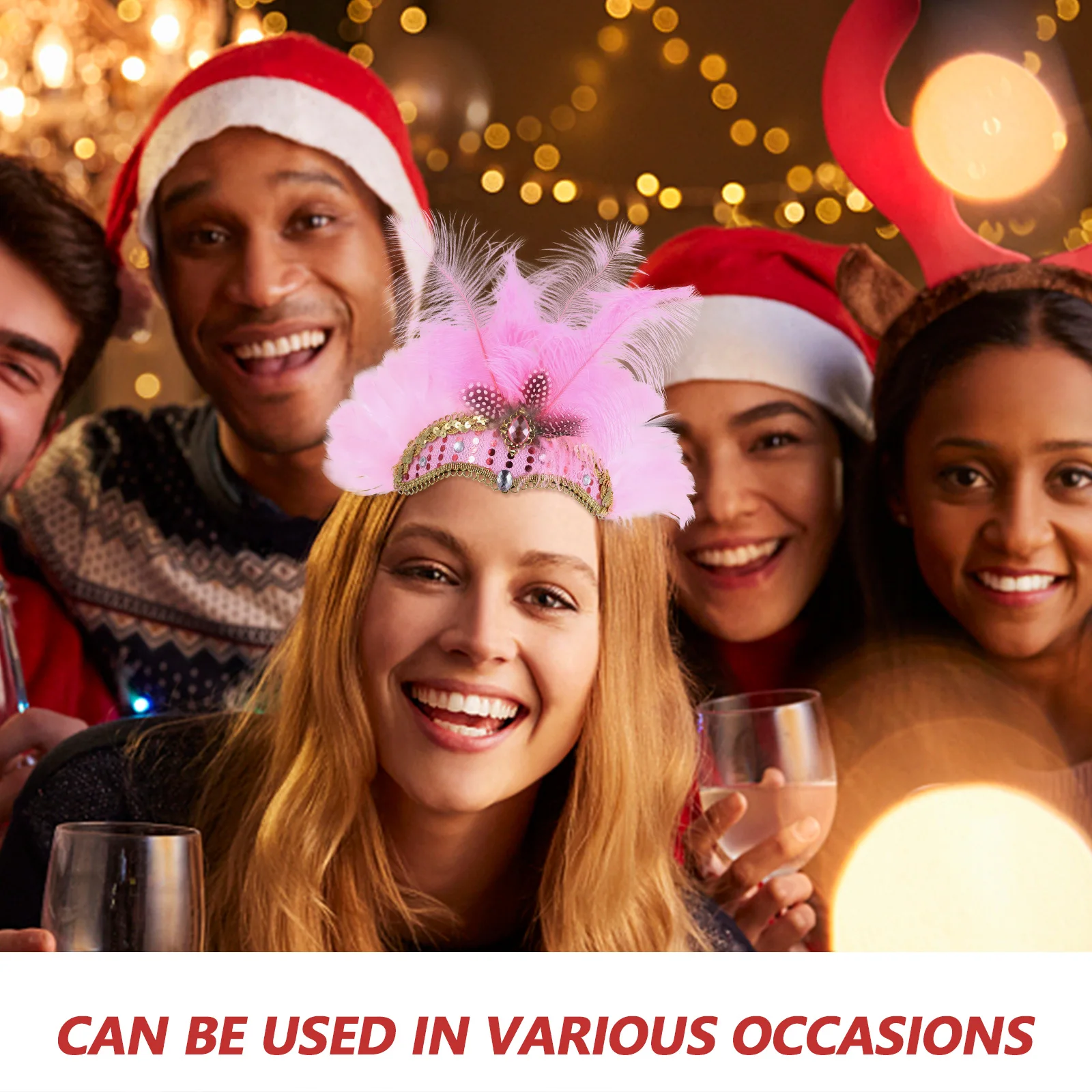 غطاء الرأس غطاء الرأس للحفلات بألوان زاهية أغطية الرأس للحفلات التنكرية للكرنفال ملحقات ديكور المسرح