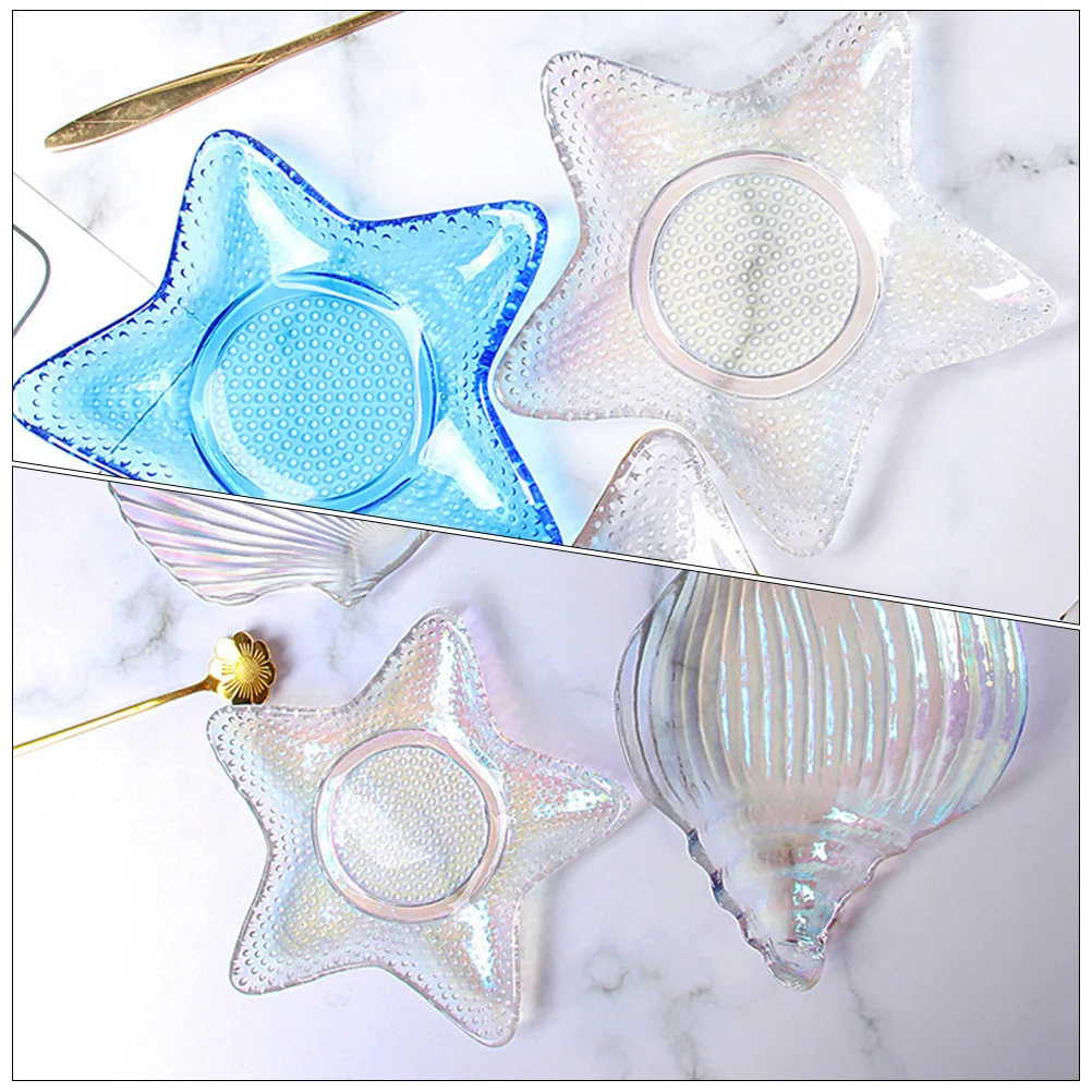 

2 Pcs Fruit Trays for Serving Platter Snack Food Plate Bowl Snacks Storage Stand Chips Dip Dish Display