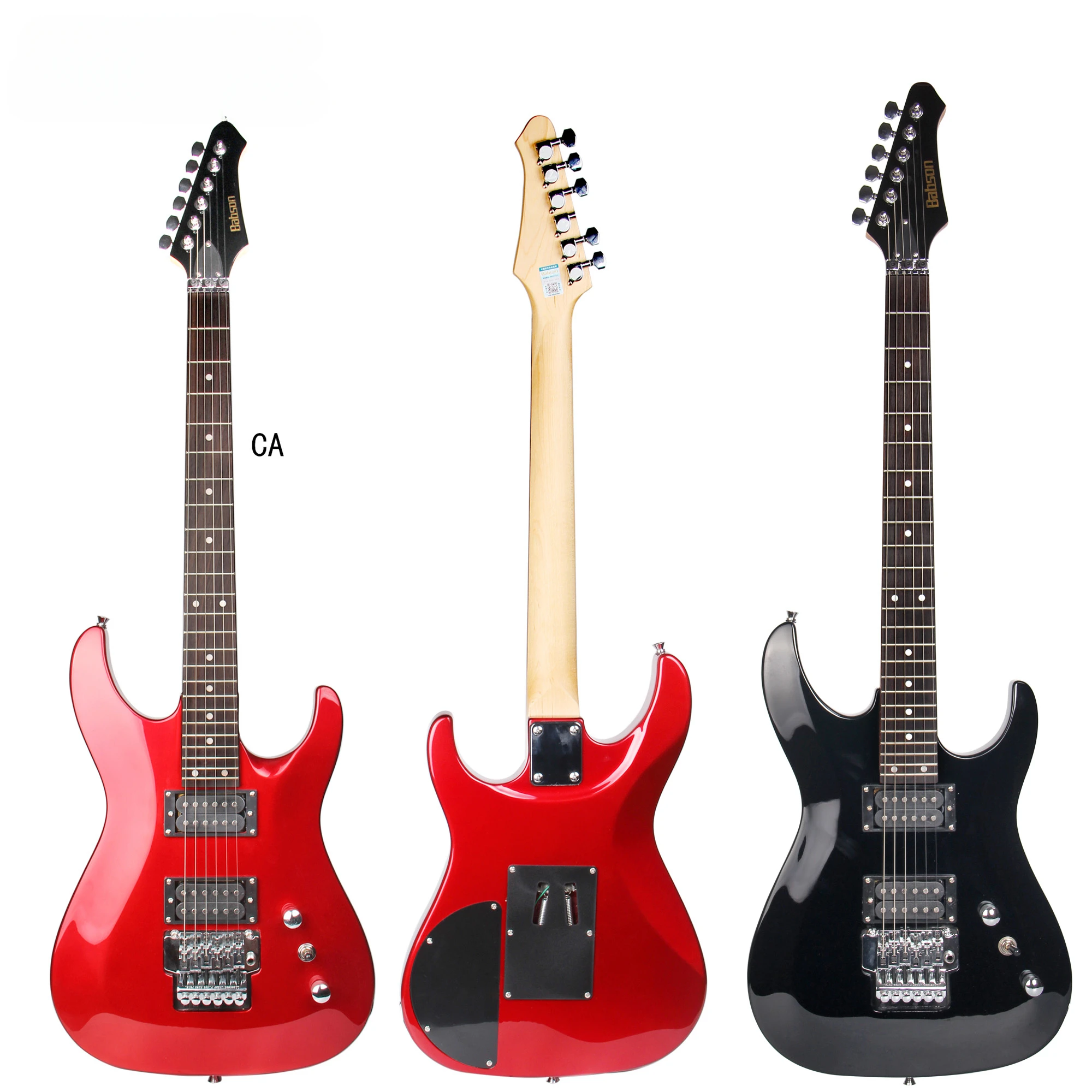 

Professional Custom Red High Quality 24 Frets Poplar Wood Body Maple Neck Humbucker Pickups OEM Electric Guitar With Cheap Price