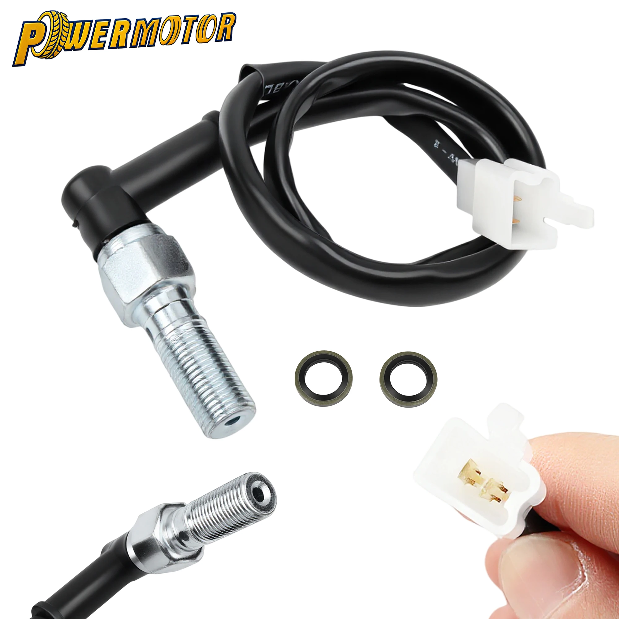 

Universal Motorcycle M10 Hydraulic Brake Light Switch Hollow Bolt Brake Light Switch Rear Brake Light Pressure Switch Accessory