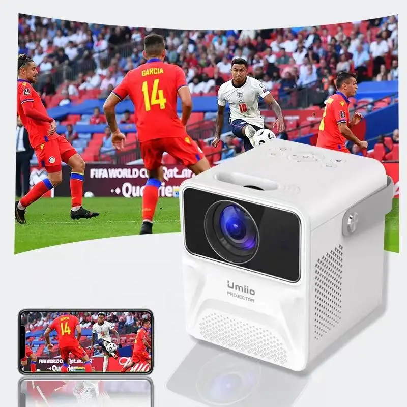 

Free delivery! Factory Direct Sales Android Projector UMIIO P860 1080P LED Portable Smart Projector for Meetings Home Theaters