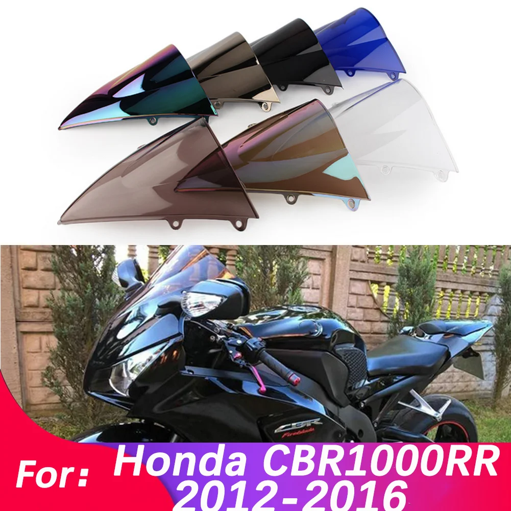 Motorcycle Windshield For Honda CBR1000RR CBR 1000 RR 1000RR 2012-2016 Double Bubble WindScreen Accessories Fairing Deflector