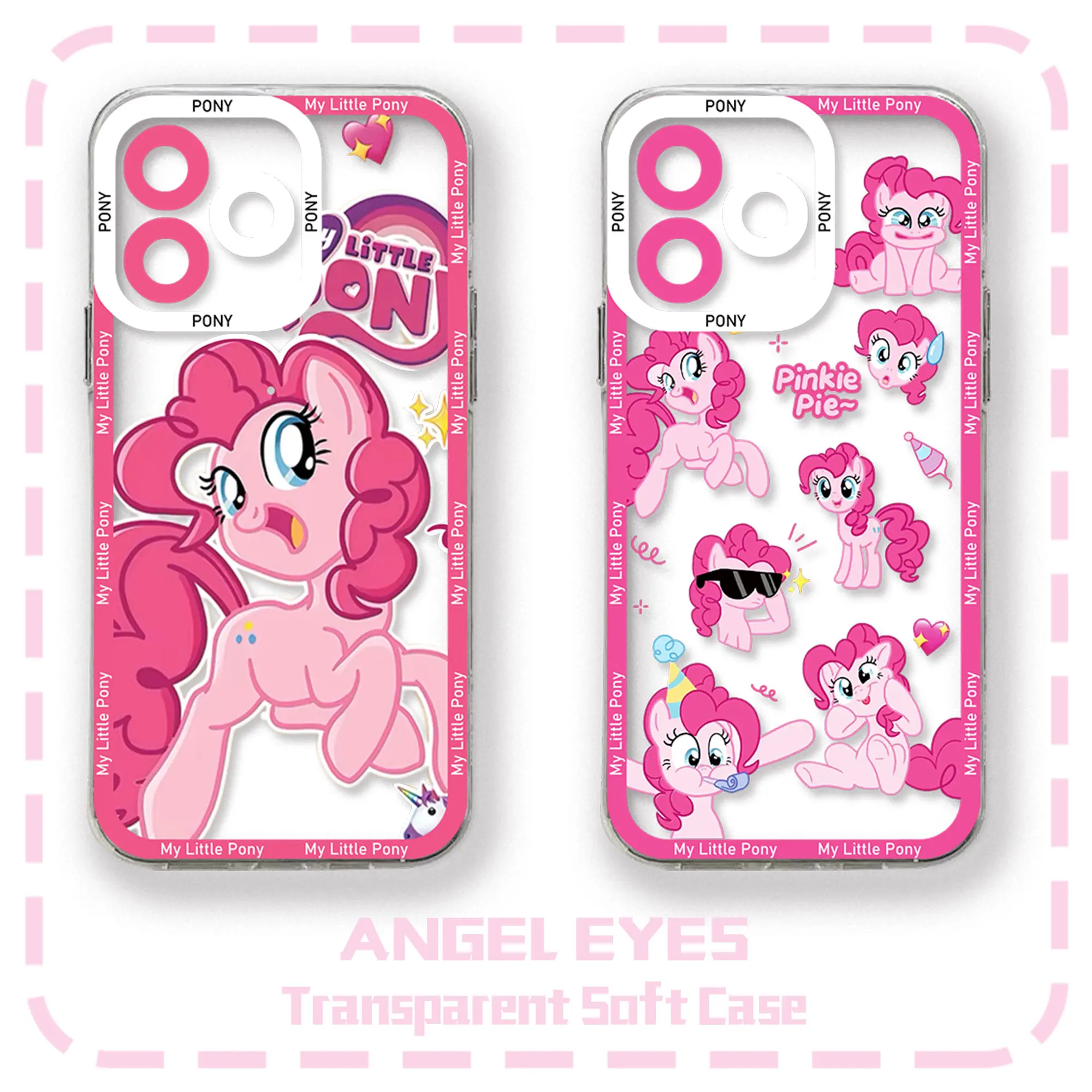 My Little Pony Phone Case For iPhone 16 15 14 13 12 11 Mini Pro Max X XR XSMax 7 8 Plus SE20 Transparent Cover