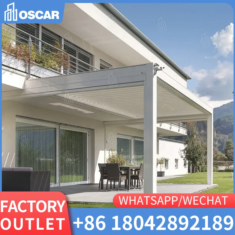 Custom Retractable Heavy-duty Aluminum Full Cassette Motorized Awning Electric Use Sunshade Outdoor Canopy Awning For Home