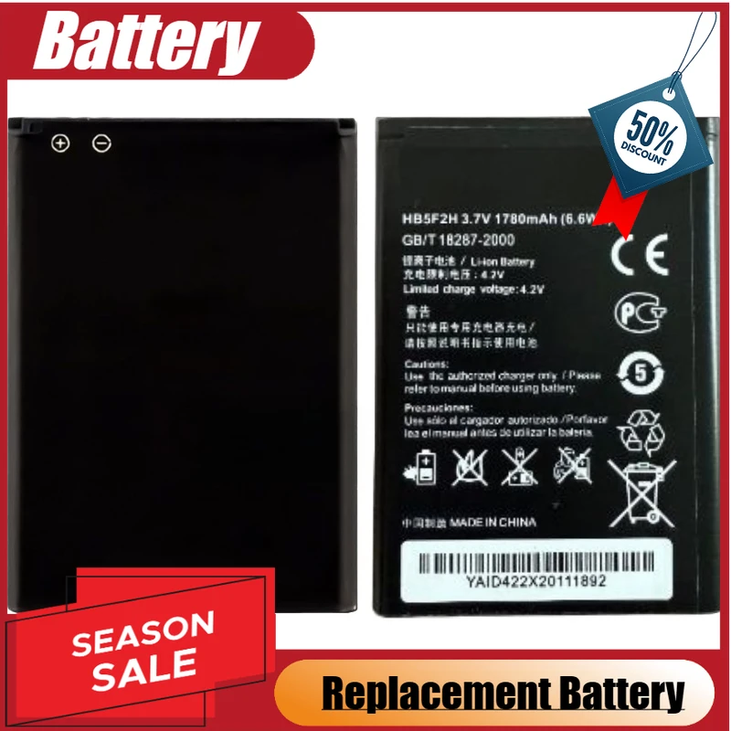 

HB554666RAW аккумулятор 3,7 В 1780 мАч для HUAWEI 4G Lte WIFI маршрутизатор E5375 EC5377 E5372 E5373 E5330 Совершенно новый, высокое качество