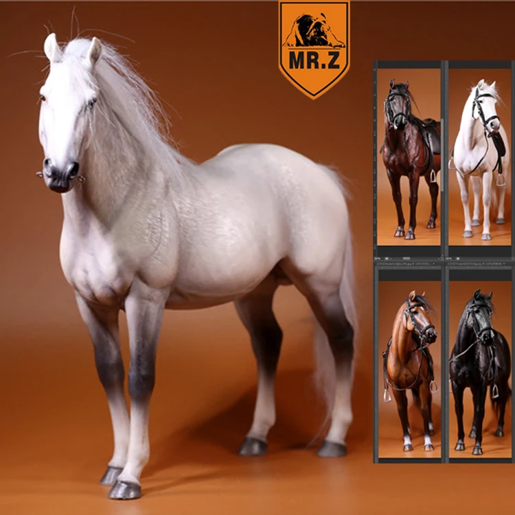 1/6 of the Action Figures model Hanover Germany warmblood horse Mr. Z simulation animal model equestrian horse arts and crafts