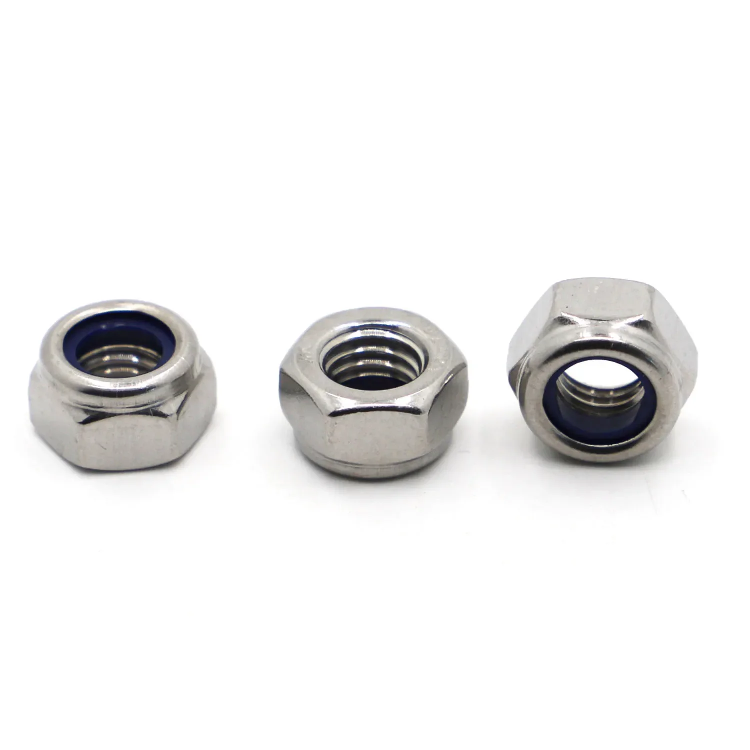 

Nylon Lock Nuts M2 M2.5 M3 M4 M5 M6 M8 M10 M12 M14 M16 DIN985 304 Stainless Steel Hexagon Anti-Slip Automatic Lock Nut