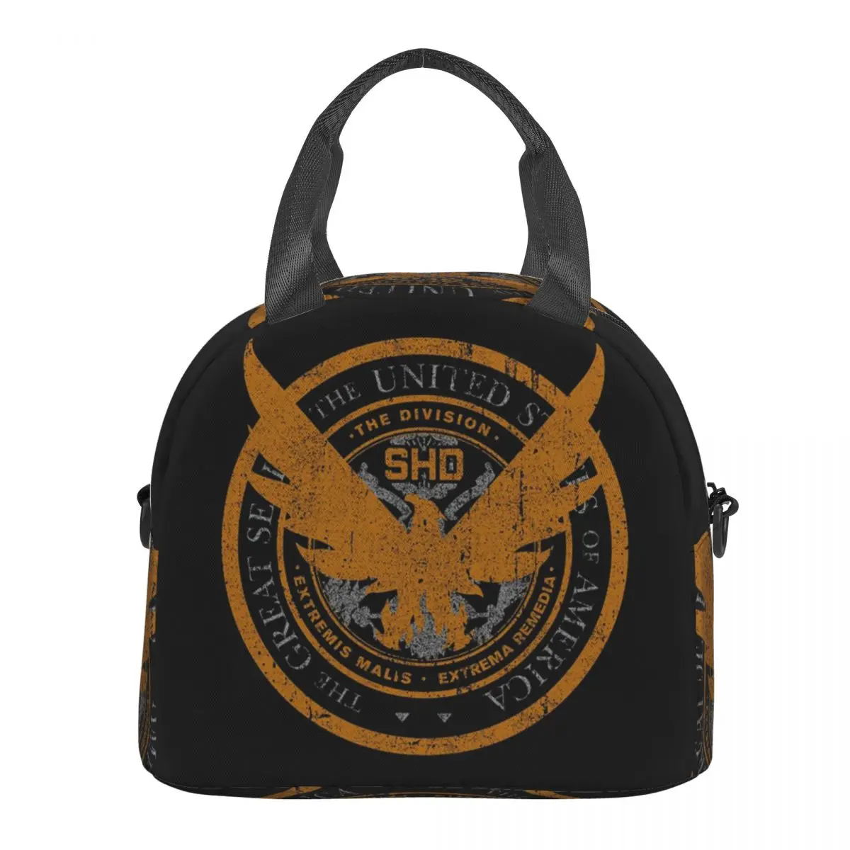 Game Tom Clancys The Division SHD Seal Insulated Lunch Bag for School Bento Storage Food Boxes Portable Cooler Thermal Lunch Box view 6