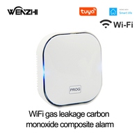 Wifi CH4 Natural Gas Leak Sensor Carbon Monoxide Detector CO Siren Alarm Home Kitchen Safety And Protection Tuya Smart Life
