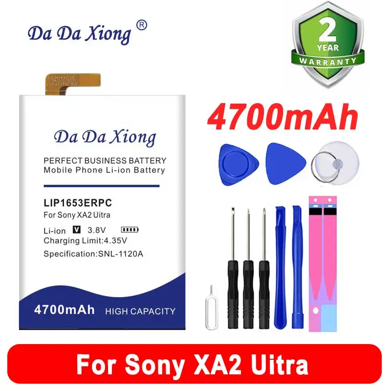  4700mAh LIP1653ERPC Bateria For Sony Xperia XA2 Ultra G3421 G3412 XA1 Plus Dual H4213 Battery in Stock