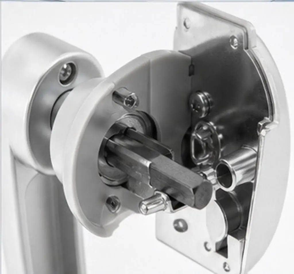 1Set Rv Toilet Door Lock Keyless Privacy Handle Dual-Sided Operation Compact Space-Saving Design for Camper Motorhome Trailer