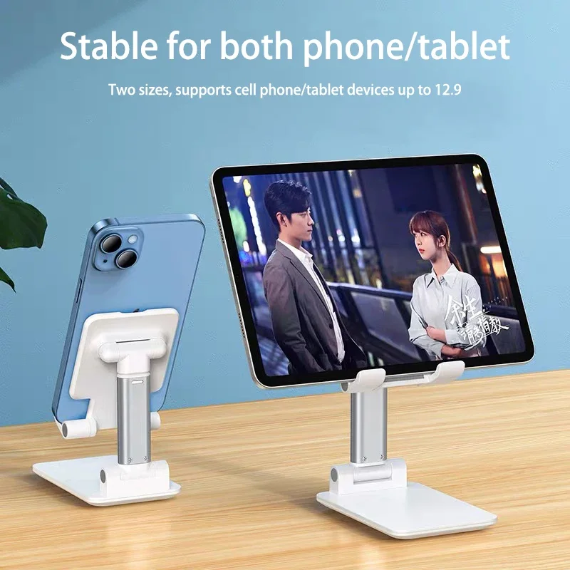 Stojak na telefon komórkowy Składany stojak na tablet stacjonarny Regulowany stolik Uchwyt na telefon komórkowy do iPhone iPad Xiaomi Huawei Samsung