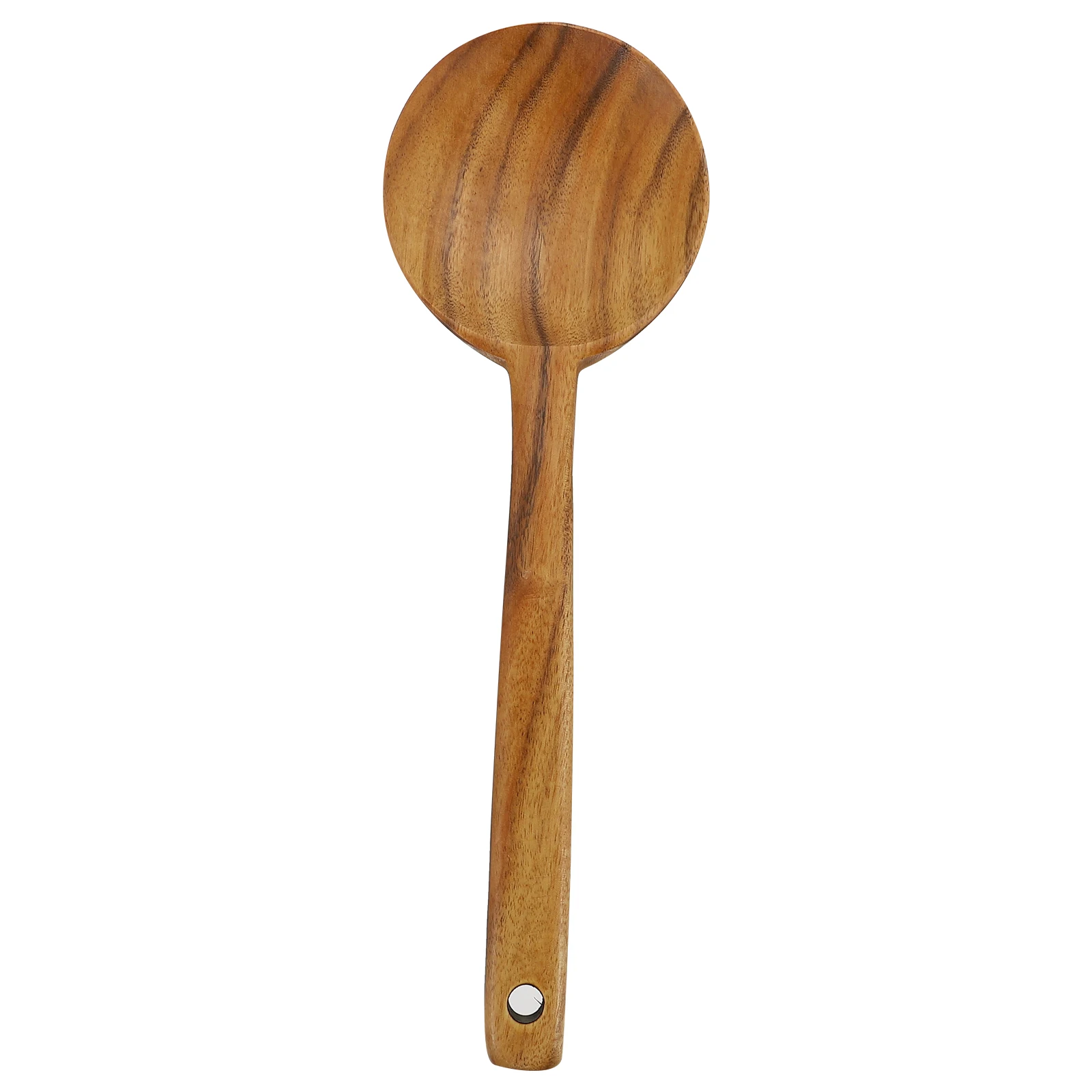 Cucharón de cocina de madera de teca Premium, cuchara de sopa con mango largo, utensilio de cocina antiarañazos, vajilla de madera resistente al calor para el hogar