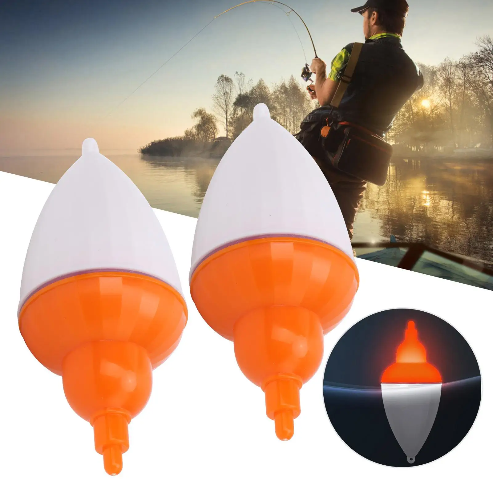 Glow-In-The-Dark Plastic Vissen Bobbers-Nachtvissen Drijvers Voor Zee-En Rotsvissen Accessoires