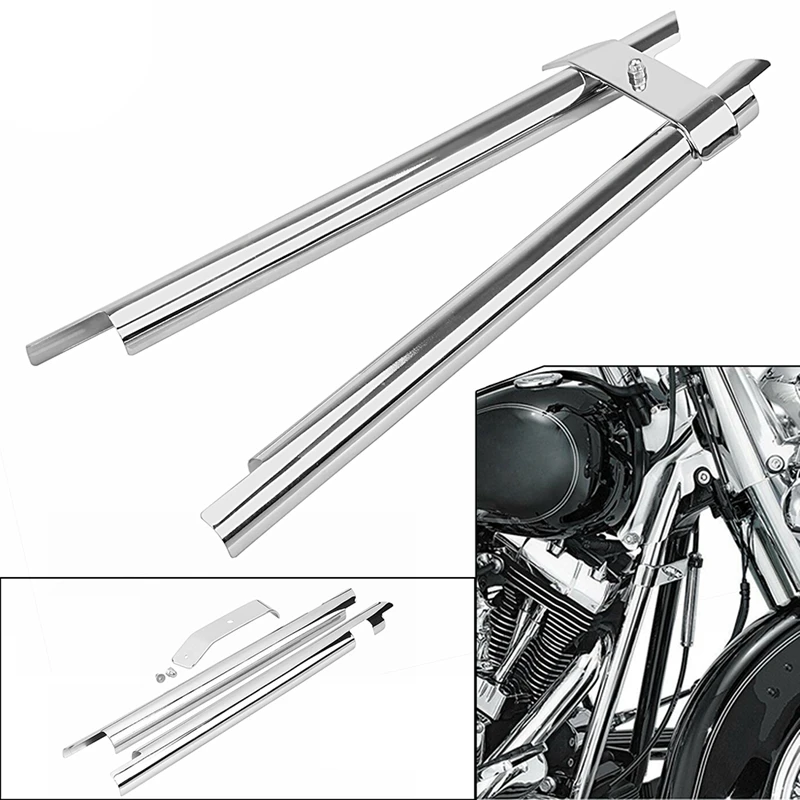 Motorcycle Down Tube Cover Accent Trim For  Softail Twin Cam Models 2000-2006 Frame Down Tube Covers