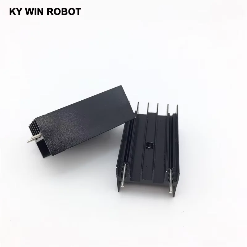 2 pcs Aluminium TO-220 Heatsink TO 220 Heat Sink Transistor Radiator TO220 Cooler Cooling 23*16*40MM With 2 Pins